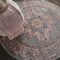 Homeroots 4 ft. Round Gray & Gold Medallion Area Rug 385267 - alternate 7